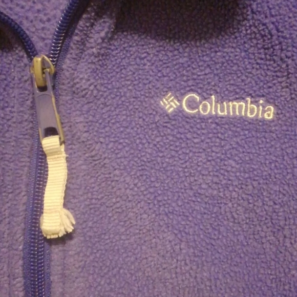 Purple Columbia Fleece Full Zip Jacket 14/16 - Picture 5 of 6